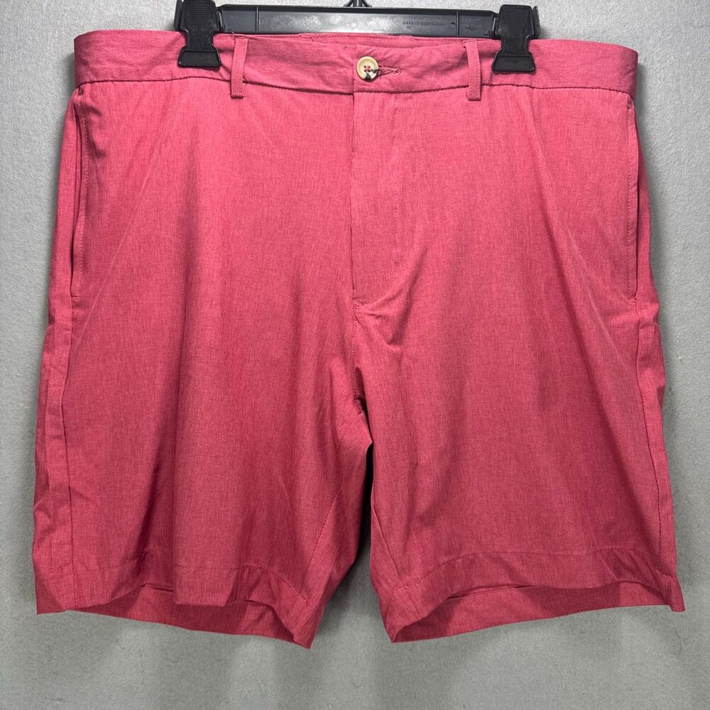 Taylor Byrd Shorts Men's 36 Salmon Performance Lightweight Classic Preppy